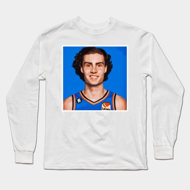 Josh Giddey Long Sleeve T-Shirt by Playful Creatives